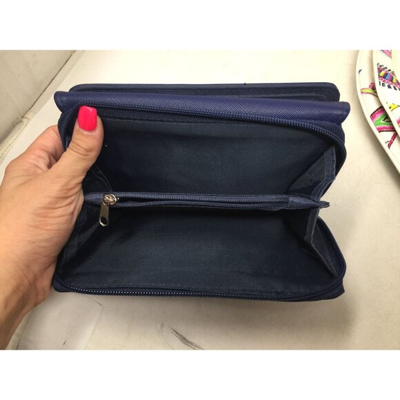 Women's ''Safe Keeper'' Navy Blue Wallet/Clutch - Picture 10 of 10